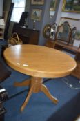 Beech Pullout Circular Dining Table