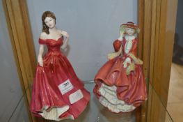 Pair of Royal Doulton Figurines - Jasmine and 