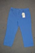 *Pair of Ladies Seasalt Cropped Blue Trousers Size