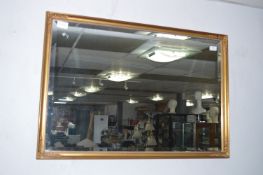 Gilt Framed Bevelled Edge Mirror