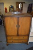 1930's Walnut Bedroom Cupboard