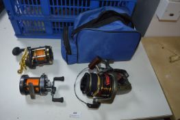 *Three Fishing Reels Including Ryobi, Daiwa and Ok