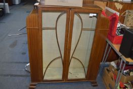 Art Deco Style Glazed Front China Cabinet