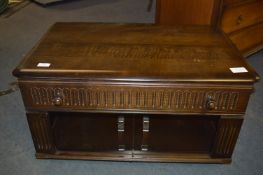 Dark Teak Effect TV Stand