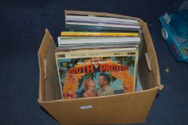 Box Containing Assorted LP Records