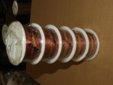 Five Rolls of 40mm Decorative Ribbon