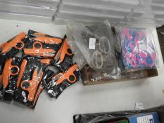 Box of Assorted DEcorative Ribbon, Belt Buckles an