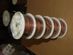 Five Rolls of 40mm Decorative Ribbon