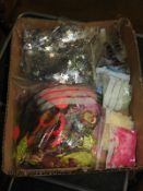 Box Containing 20 Lengths of Sequin and Other Ribb