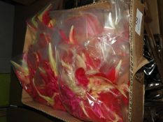 Box of 20 Feather Floral Decorative Brooches