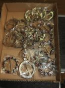 Box Containing 20 Bead Brooches