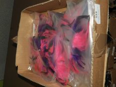 Box of 20 Feather Floral Decorative Brooches