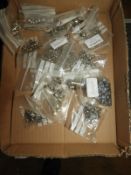 Box Containing Metal Beads and Studs