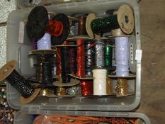 Box of Assorted Sequin Ribbon
