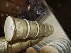 Five Rolls of Gold Ribbon
