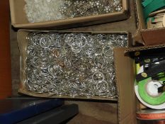 Box of Chrome Plated Metal Rings