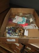 Box Containing 20 Packs of Miniature Clothes Pegs