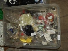 Box of Assorted Buttons and Beads