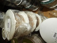 Five Rolls of Gold Metallic Ribbon