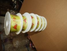 Six Rolls of Chicken & Egg Decorative Ribbon