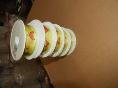 Five Rolls of Chicken & Egg Decorative Ribbon
