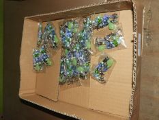 Box of 20 Beaded Keyrings