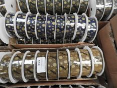 Thirty Six Mixed Rolls of Wire Ribbon