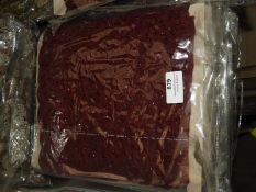 Five Packs of Burgundy Lace Edging