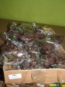 Box Containing 20 Brown Floral Fascinators