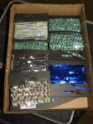 Box Containing 20 Lengths of Sequin and Other Ribb