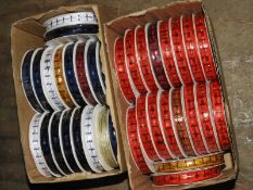 Thirty Six Rolls of Ribbon (Various Colours)