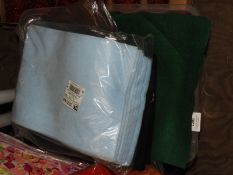 Box of Assorted Fabric and Felt Squares (Various C