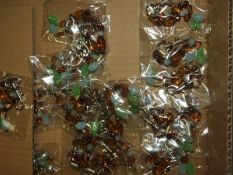 Box of 20 Beaded Keyrings