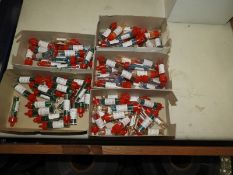 Five Boxes Containing 20 Packs of Metallic and Oth