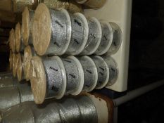 Ten Rolls of Silver Ribbon