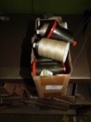 Box Containing 20 Assorted Spools of Thread