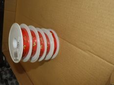 Five Rolls of Assorted Ribbon