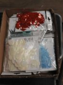 Box Containing Mixed Sequin and Decorative Items