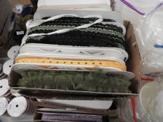 Five Rolls of Decorative Ribbon