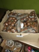 Box Containing 20 Packs of Wooden Beads