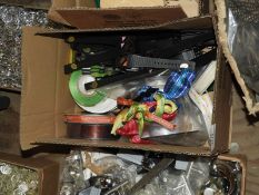 Box of Assorted Mixed Buttons, Watches, etc.