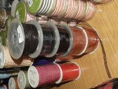 Five Rolls of Assorted Ribbon