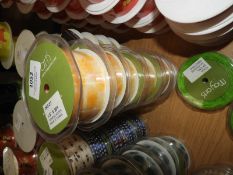 Five Rolls of May Arts Decorative Ribbon (5/8