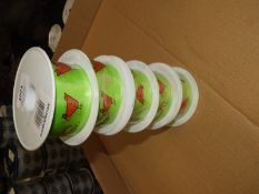Five Rolls of Decorative Chicken & Egg Ribbon