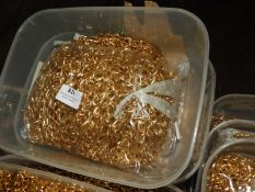 Two Boxes Containing 50m of Brass Effect Chain