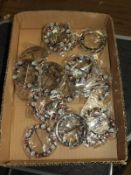 Box Containing 20 Bead Brooches