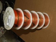 Five Rolls of 40mm Decorative Ribbon
