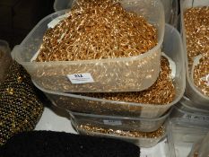 Two Boxes Containing 50m of Brass Effect Chain