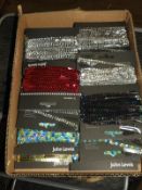 Box Containing 20 Lengths of Sequin and Other Ribb