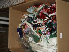 Box Containing Assorted Sequin Fringing etc.